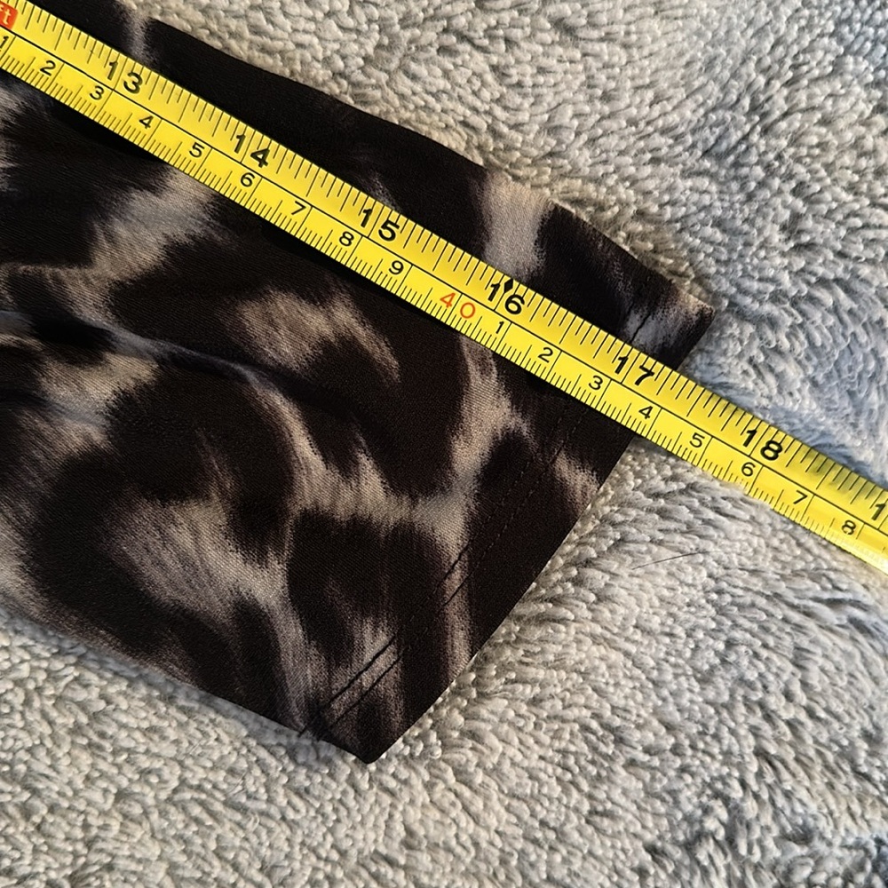 Leopard Print Faux Wrap Top - Picture 11 of 13